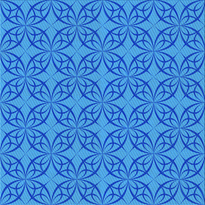 Round Machine Washable Transitional Blue Rug, wshpat896lblu