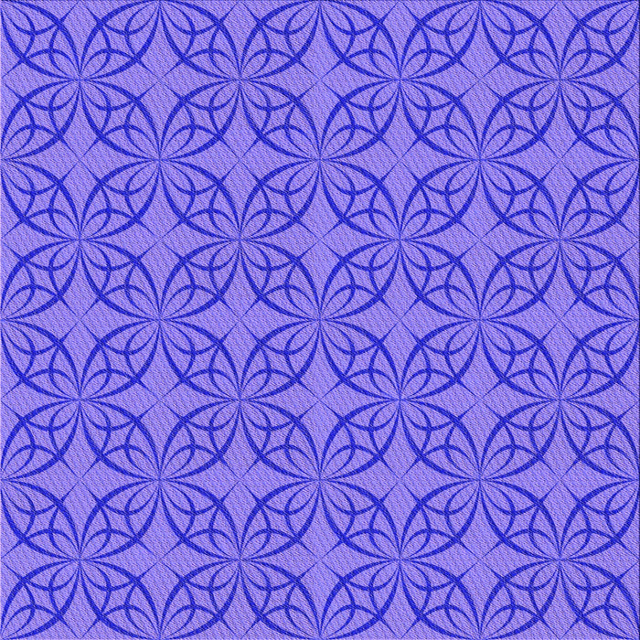 Round Patterned Purple Mimosa Purple Rug, pat896pur