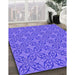 Machine Washable Transitional Purple Mimosa Purple Rug in a Family Room, wshpat896pur