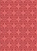 Machine Washable Transitional Red Rug, wshpat896rd