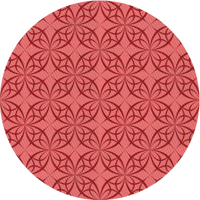 Square Patterned Red Rug, pat896rd