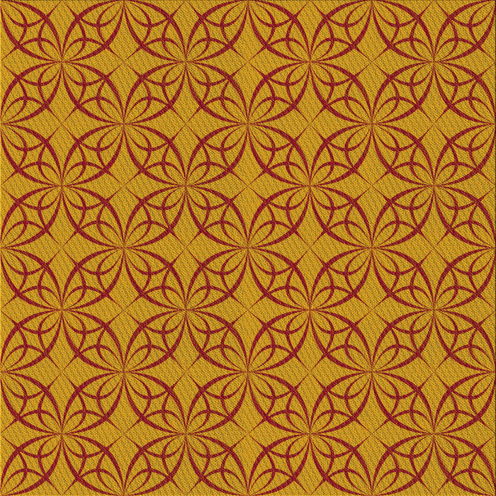 Round Patterned Red Rug, pat896yw