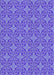 Patterned Purple Mimosa Purple Novelty Rug, pat896