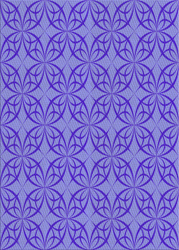 Machine Washable Transitional Purple Mimosa Purple Rug, wshpat896