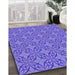 Machine Washable Transitional Purple Mimosa Purple Rug in a Family Room, wshpat896