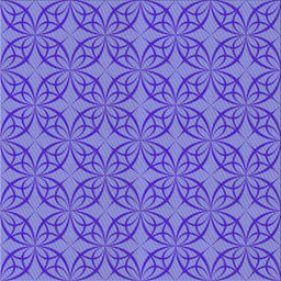 Square Patterned Purple Mimosa Purple Novelty Rug, pat896