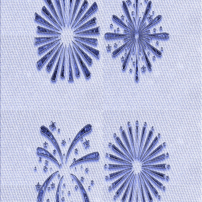 Patterned Lavender Blue Rug, pat897blu