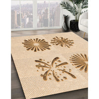 Patterned Bronze Brown Rug, pat897org