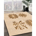 Patterned Bronze Brown Rug in Family Room, pat897org