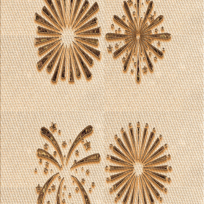 Patterned Bronze Brown Rug, pat897org