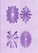 Machine Washable Transitional Purple Rug, wshpat897pur