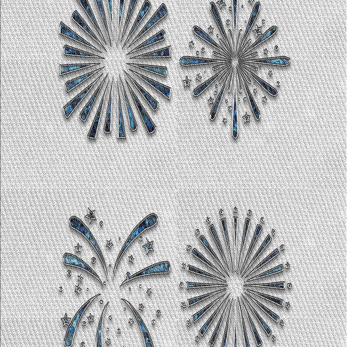 Patterned Off-White Novelty Rug, pat897