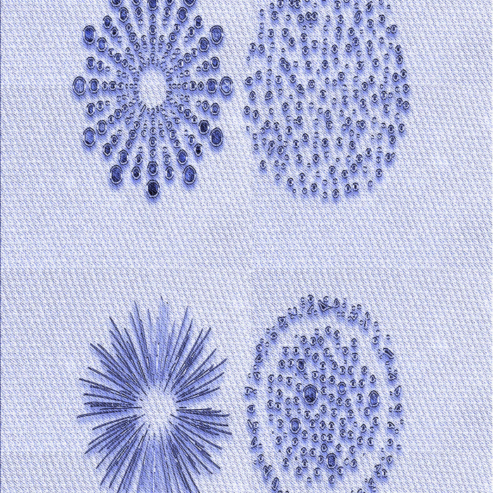 Patterned Lavender Blue Rug, pat898blu