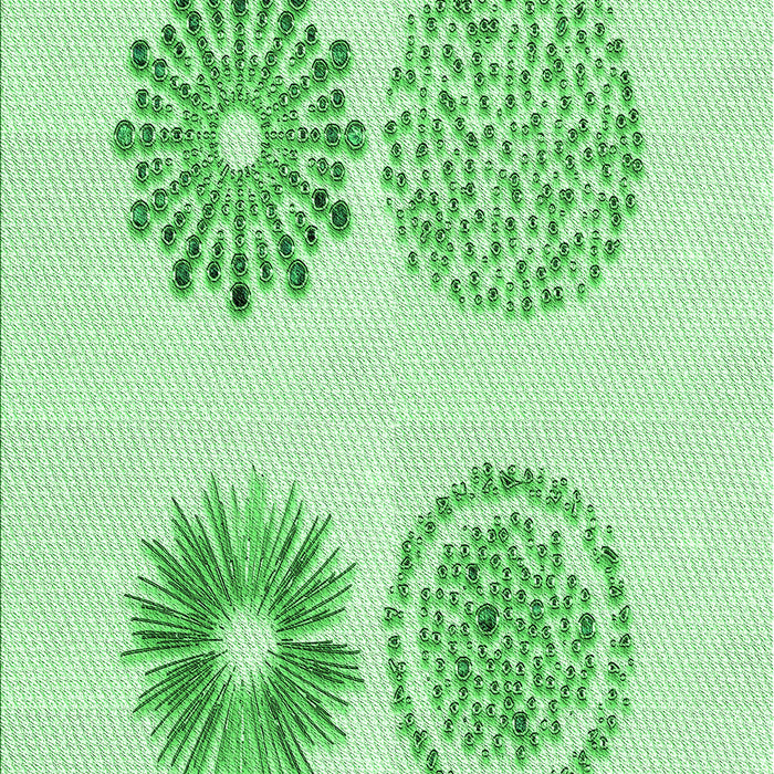 Patterned Light Green Rug, pat898grn