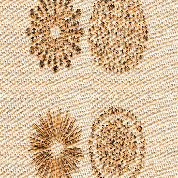 Patterned Navajo White Gold Rug, pat898org