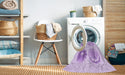 Machine Washable Transitional Purple Rug in a Washing Machine, wshpat898pur