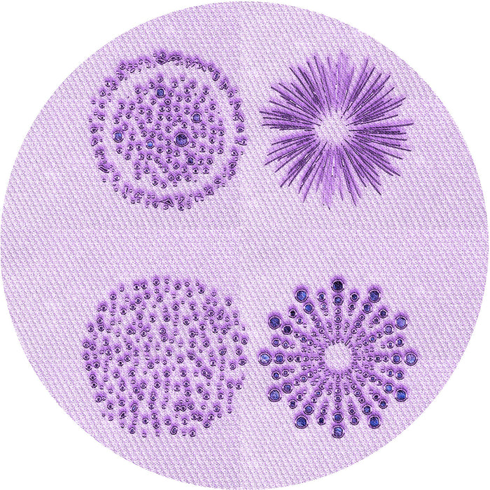 Square Machine Washable Transitional Purple Rug in a Living Room, wshpat898pur