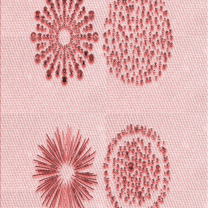 Machine Washable Transitional Light Rose Pink Rug, wshpat898rd