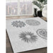 Machine Washable Transitional White Smoke Rug in a Family Room, wshpat898