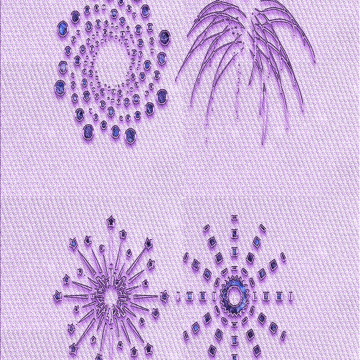 Patterned Purple Rug, pat899pur