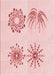 Patterned Pastel Red Pink Rug, pat899rd
