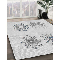 Patterned Off-White Novelty Rug, pat899
