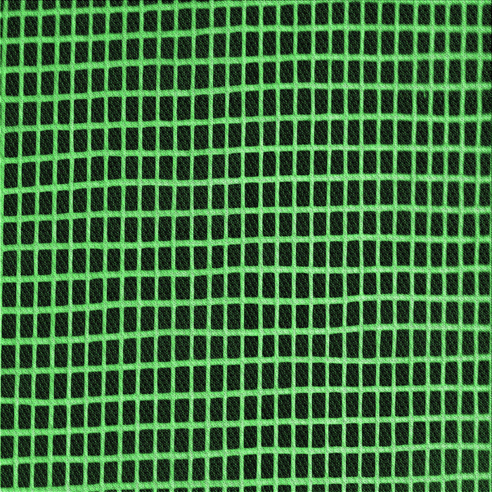 Round Patterned Black Rug, pat9grn