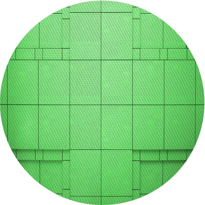 Square Patterned Neon Green Rug, pat90grn