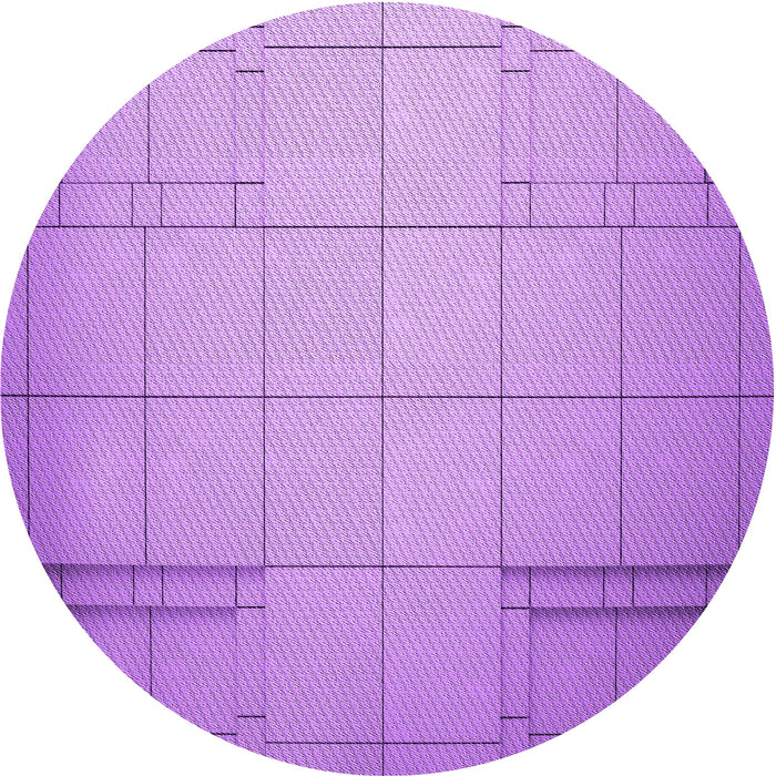 Square Patterned Violet Purple Rug, pat90pur