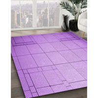 Patterned Violet Purple Rug, pat90pur