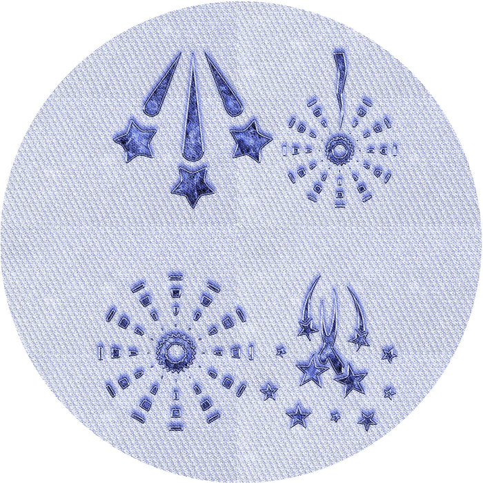 Square Machine Washable Transitional Lavender Blue Rug in a Living Room, wshpat900blu