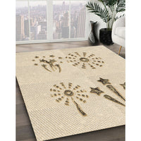 Patterned Peach Beige Rug, pat900brn