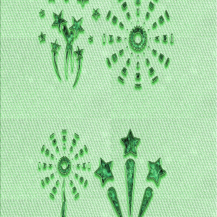 Patterned Mint Green Rug, pat900grn