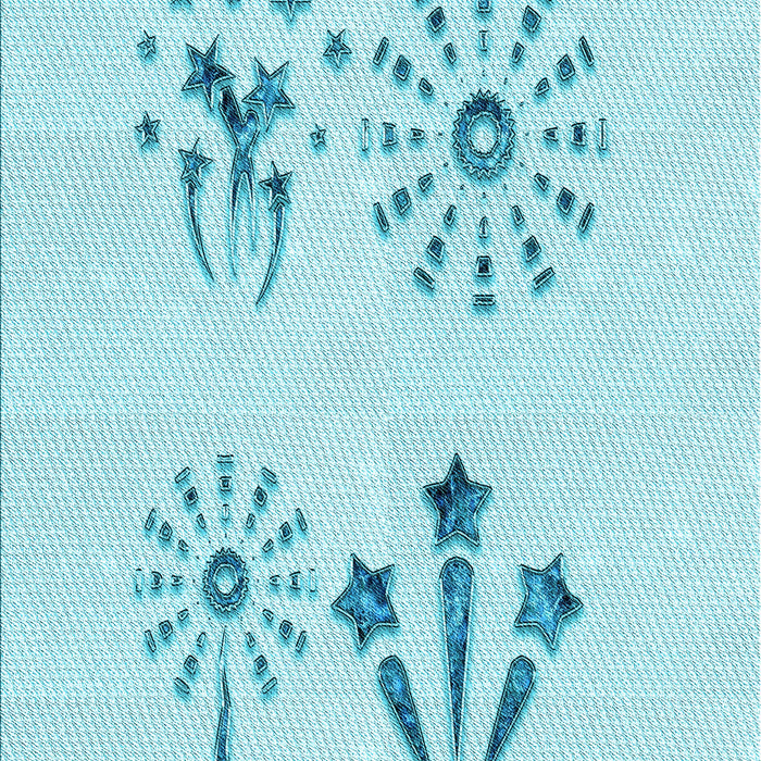 Patterned Diamond Blue Rug, pat900lblu