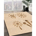 Patterned Brown Sand Brown Rug in Family Room, pat900org