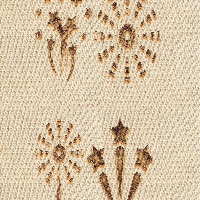 Patterned Brown Sand Brown Rug, pat900org