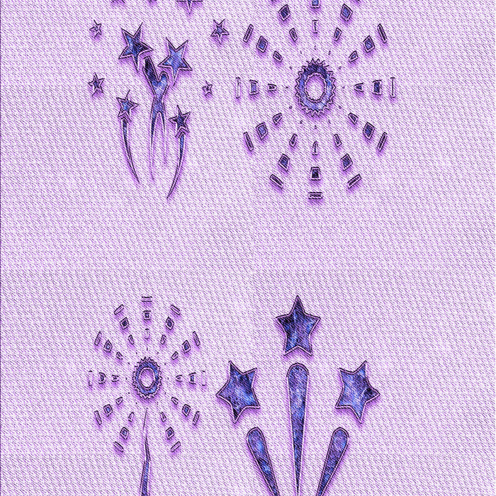 Patterned Bright Lilac Purple Rug, pat900pur