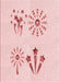 Patterned Pastel Red Pink Rug, pat900rd