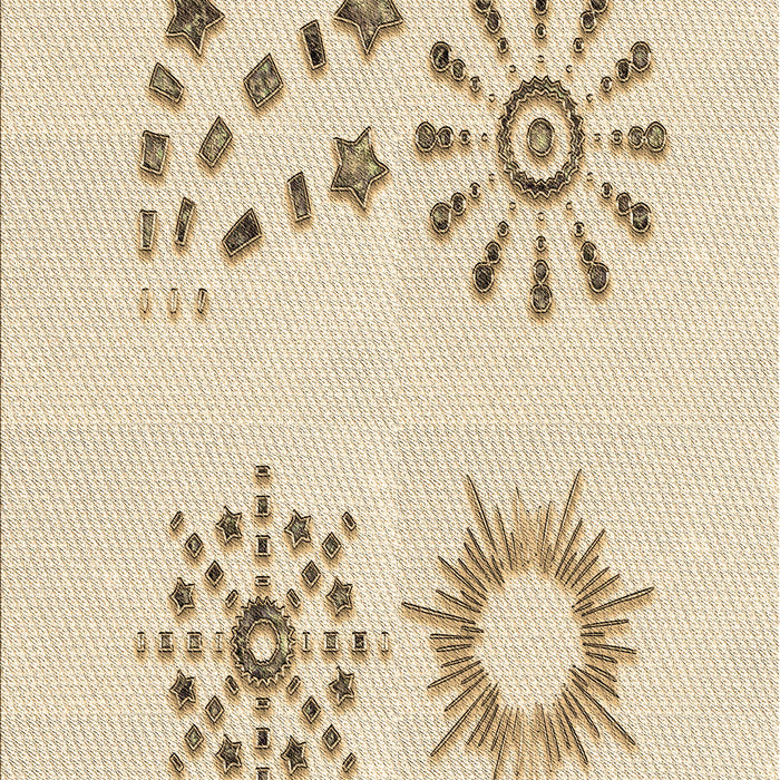 Patterned Peach Beige Rug, pat901brn