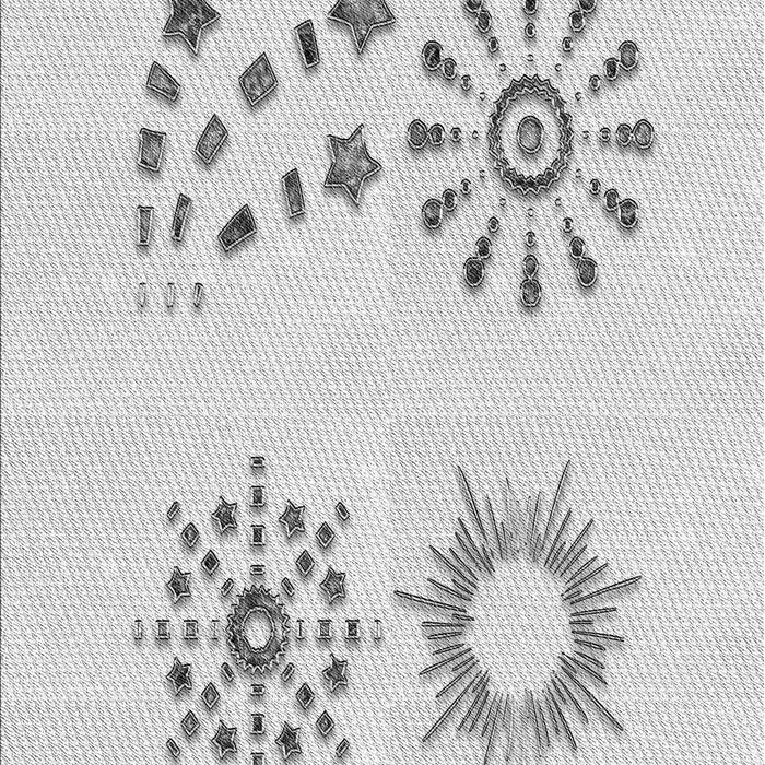 Patterned Platinum Gray Rug, pat901gry