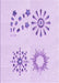 Patterned Bright Lilac Purple Rug, pat901pur
