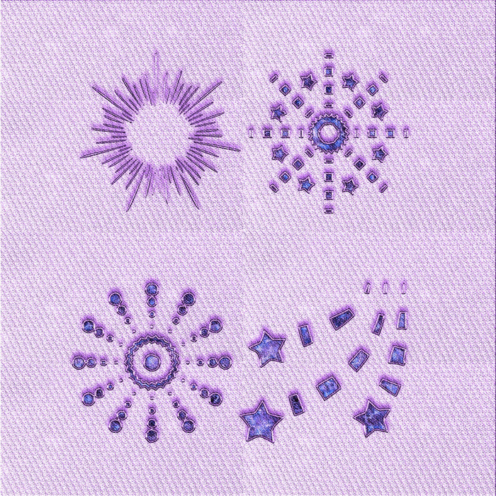 Round Machine Washable Transitional Bright Lilac Purple Rug, wshpat901pur