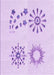 Machine Washable Transitional Bright Lilac Purple Rug, wshpat901pur