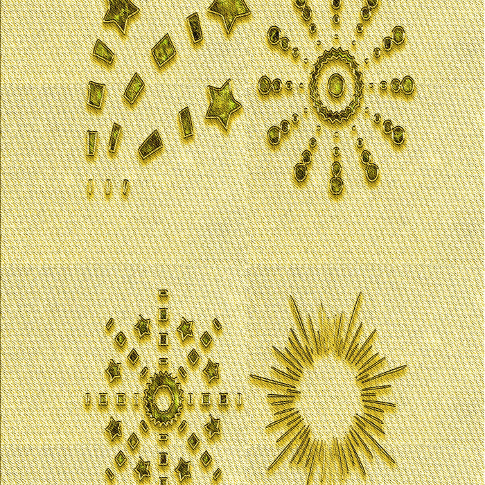 Patterned Yellow Rug, pat901yw