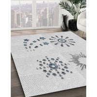 Patterned Off-White Novelty Rug, pat901