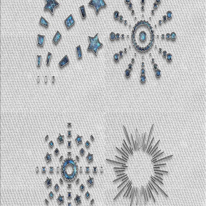 Patterned Off-White Novelty Rug, pat901