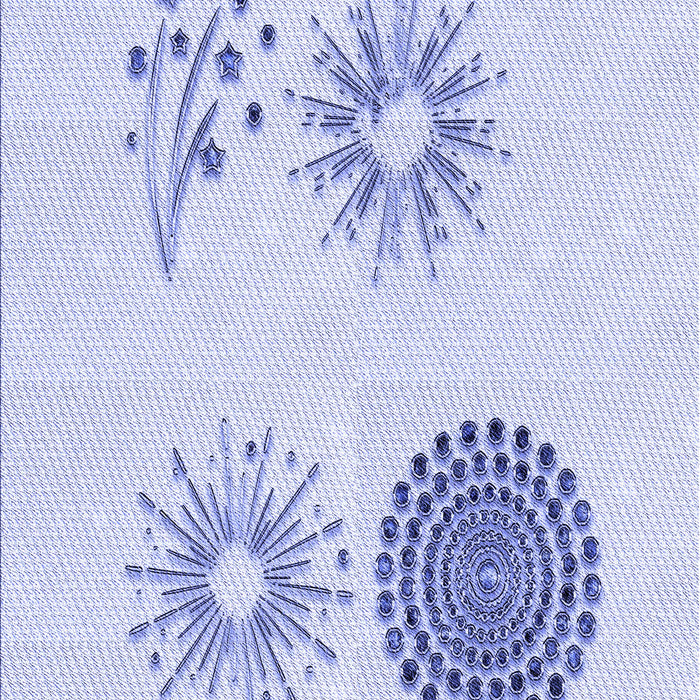 Patterned Lavender Blue Rug, pat902blu