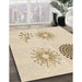 Patterned Brown Sand Brown Rug in Family Room, pat902brn