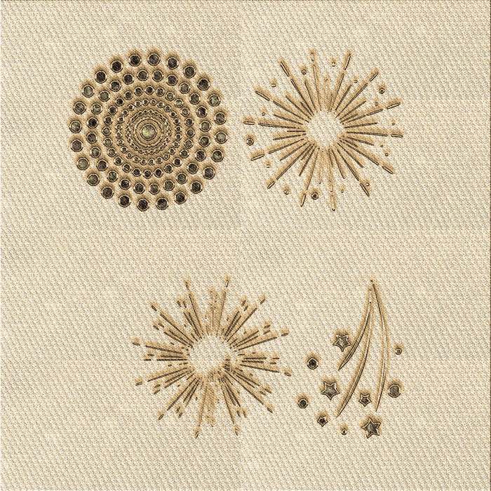 Round Patterned Brown Sand Brown Rug, pat902brn