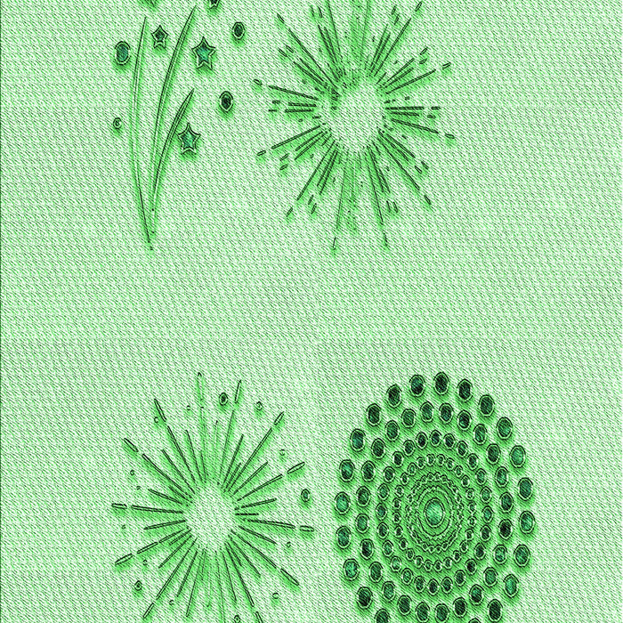 Patterned Light Green Rug, pat902grn